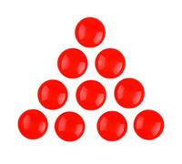 Aimants de Bureau de 30 mm, aimants de Planification des Panneaux de préavis, Bouton magnétique pour Le réfrigérateur, Tableau Blanc, Cartes, calendriers (100, Rouge)