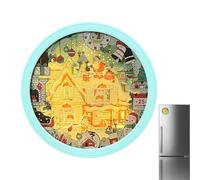 Aimants De Cuisine pour Réfrigérateur - Aimants Réfrigérateur De Noël | Décalcomanie Festive Autocollant Souvenir pour Planificateurs Cuisine Fête Organisation Maison Listes de Courses et Fête