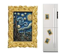 Aimants de Cuisine pour Réfrigérateur | Puissants et Amusants Peintures Célèbres - Aimants Décoratifs pour Tableau Blanc et Autocollants Frigo - Décoration pour Cuisine Salle de Classe Bureau Événemen