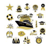 Aimants de décoration de Graduation,De Longue durée, inspirant, étanche | Décos Magnétiques Porte Croisière,pour Fête De Cabine Carnaval Étudiants Et