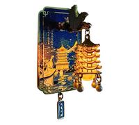 Aimants De Frigo - Décor Magnétique Mural 3D Tour Grue Jaune | Magnets Vintage pour Maison Bureau Chambre Enfant Dortoir École Atelier Garage Cuisine