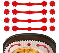 Aimants de lentille en papier pour friteuse, 12 pièces de papier parchemin support magnétique en silicone, boucle de fixation airfryer, prévention des brûlures pour fêtes, restaurants, étudiants
