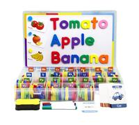 Aimants de Lettres pour - Ensemble de Chiffres Alphabet colorés, Autocollants magnétiques pour réfrigérateur, Jeu éducatif avec Tableau magnétique pour d'âge préscolaire | Lecture