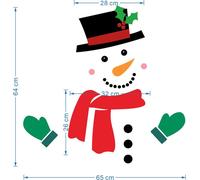 Aimants de neige de Noël -K��huile pour réfrigérateur -Magnétique de Noël imperméable -Autocollants décorations de vacances pour garage��ren et décoration de voiture