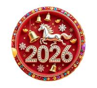 Aimants de réfrigérateur, 2026 2D magnétique en forme de cheval, décoration d'intérieur | Aimant de réfrigérateur | Pour casier de porte, armoire, mur, bureau, cuisine, salon, tableau blanc, festival