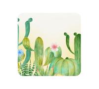 Aimants de réfrigérateur en Acrylique, Cactus figuier de Barbarie, Autocollants pour Tableau Blanc, pour la décoration de Cuisine et de Meubles,Carré