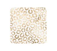 Aimants de réfrigérateur en Acrylique, Motif léopard doré et Blanc, pour décoration de Cuisine et de Meubles,Carré