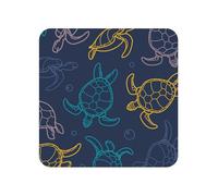 Aimants de réfrigérateur en Acrylique, Texture écaille de Tortue, pour Tableau Blanc, décoration de Cuisine et de Meubles,Carré