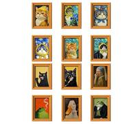 Aimants de réfrigérateur en Forme de Chat Mignon, accrocheur, Chat Rebelle fumant, décoration de réfrigérateur, Motif, Placement Polyvalent, pour casier, Cuisine, Mur de Maison