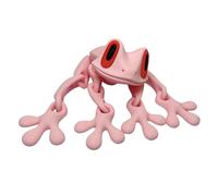 Aimants de Réfrigérateur en Forme de Grenouille Imprimés en 3D, Grenouilles Sautantes Réalistes et Mobiles, Décorations Flexibles avec Aimant, Figurines Adorables pour la Cuisine et Le Bureau