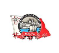 Aimants de réfrigérateur en métal 3D City Souvenir de vacances de campagne Londres Paris NewYork Berlin Dubaï Amsterdam Rome Prague Milan Barcelone Venise (Malte)