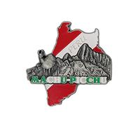 Aimants de réfrigérateur en métal 3D City Souvenir de vacances de pays Londres Paris NewYork Berlin Dubaï Amsterdam Rome Prague Milan Barcelone Venise (Machu Picchu)