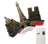 Aimants de réfrigérateur en résine 3D Cathédrale Notre-Dame - Souvenir de décoration d'intérieur pour photo, tableau blanc, art mural, enseignants, voyage, vacances, anniversaire