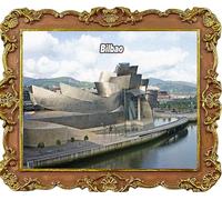 Aimants de réfrigérateur Guggenheim Musée Bilbao Espagne Souvenir Tourisme Décoration Aimant