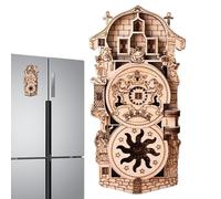 Aimants de réfrigérateur Horloge astronomique de Prague | Aimants de porte de garage | Souvenir de voyage décoratif pour cuisine, maison, appartement, bureau, garde-mémoire, photographie, amateurs