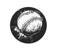 Aimants de réfrigérateur magnétiques ronds de style simple Softball pour cuisine durables avec magnétisme durable