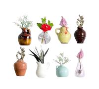 Aimants de réfrigérateur mini vase - Mini porte-pots de fleurs, conteneurs de en résine | Ensemble d'organisateurs décoratifs d'affichage de réfrigérateur, petit système de vitrine d'arrangeme
