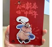 Aimants de réfrigérateur Personnages la série Nezha, décorations magnétiques en Acrylique, Cadeaux for Les Fans cinéma, B(C)