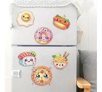 Aimants de réfrigérateur personnalisés fiorepins 6pcs Animal en acrylique Diamond Art Réfrigage Aimant Diamond Painting Refrigerator Aimant Diamond Diamond Painting Fridge Aimant pour