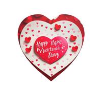 Aimants de réfrigérateur solides avec impression « Happy Valentine's Day », pour cuisine, tableau blanc, bureau, casier