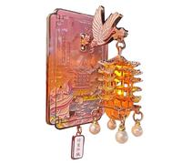 Aimants de réfrigérateur - Tour de grue jaune 3D pour affichage coloré, design de collection avec forte tenue, ornement magnétique pour garage, atelier, chambre d'enfant, école, dortoir, voyage