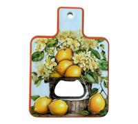 Aimants Décapsuleur Sicilien Décoratif, Design avec Citrons et Motifs Traditionnels, Souvenirs de Sicile (Limoni)