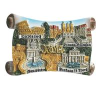 Aimants décoratifs 3D pour réfrigérateur - Souvenir touristique de Rome Italie