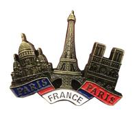 Aimants décoratifs | Autocollant 3D France Paris Décoration Souvenir Magnétique pour Amoureux Art Familles Tableau Porte Voyage Photos Anniversaire Professeurs Cadeau