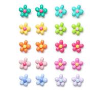 Aimants Décoratifs Fleurs 3D (20 Pièces),Mignon Magnets Colorés pour Frigo,aimants décoratifs Fleurs,Tableau Blanc et Casier,Décoration de Cuisine et Bureau, pour la Maison et l’Organisation（1.8 CM）