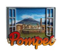 Aimants décoratifs Naples, Pompéi et Panorami, aimants décoratifs Naples (Multicolore I love Pompéi)