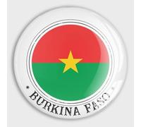 Aimants décoratifs pour réfrigérateur - Drapeaux du Burkina Faso - Aimants ronds pour tableau blanc - Aimants en verre pour tableau d'affichage, bureau, tableau noir, cuisine, maison