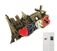 Aimants Décoratifs | Résine 3D Notre-Dame Cathedral Fridge Magnet Paris Travel Travel Souvenir Accessoire | Magnétique Cuisine Maison Décor Mural Cadeau pour La Fête des Vacances Affichage De Tableau