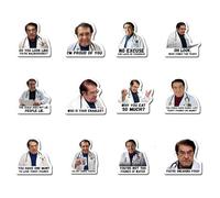 Aimants Drôles de Dr Nowzaradan,12 PCS Aimants de Réfrigérateur Amusants avec Texte Inspirant pour Régime Dr Now Aimants Magnétiques Autocollants Livre de Régime 526