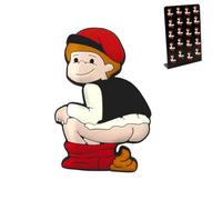 Aimants en caoutchouc de Caganer de Noël Catalane, magnétique frigo drôle, décoration de Noël pour cuisine, 5 cm