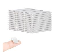 Aimants en néodyme, 20 x 10 x 5 mm, aimants carrés puissants 30 pièces Rectangle Brique pour Tableau Blanc réfrigérateur Artisanat Tableau magnétique et Tableau d'affichage de Bureau