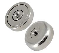 Aimants en néodyme avec trou fileté - Extra puissants - Avec filetage intérieur - Vis plate - Aimant rond - Trou fileté (16 mm - M3 - 5 kg)