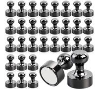 Aimants en néodyme extra forts - Lot de 32 pièces, 12 mm x 16 mm, mini aimants pour tableau blanc, réfrigérateur, panneau d'affichage, tableau à épingles, bureau