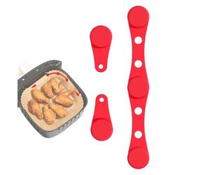Aimants en silicone pour Airfryer, accessoires résistants à la chaleur, support réutilisable pour feuilles d'insertion, pour cuisiner, réchauffer et préparer les repas