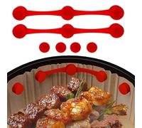 Aimants en silicone pour Airfryer - Support de tôle de parchemin résistant à la chaleur - Pince à papier de cuisson | Essuie-glace - Fermeture magnétique - Outil de fixation compact - Protection ronde