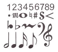 Aimants Grand Format de Notes de Musique pour Tableau Blanc
