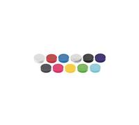 magnetoplan Aimants Ergo M – Lot de 10 Ø30×8 mm Argent, adhérence 0,7 kg