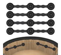 Aimants Pour Friteuse À Air - Ensemble De Clips Pour Doublure En Parchemin En Silicone, Boucles De Verrouillage En 4 Pièces, Cuisson Et Préparation Des Repas Faciles Et Sécurisées | Pour La Cuisine À