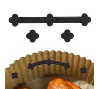 Aimants pour friteuse à air - Porte-papier parchemin en silicone, boucle de fixation magnétique résistante à la chaleur, clips robustes pour panier en fer, idéal pour la maison, le dortoir, la cuisine