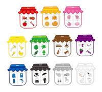 Aimants pour Les Tout-Petits, Jeu de tri des Couleurs magnétiques pour Les aimants d'entraînement cognitif pour Les Enfants avec 11 Couleurs et 44 Alphabet et vocabulaire