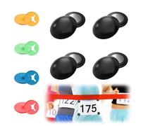 Aimants pour Numéro de Départ 4 Boutons en Tissu 8 Pièces Fixation Magnétique Dorsale Clips Magnétiques pour Marathon Aimants pour Numéro de Dossard pour Marathon Plus Besoin D'épingles Unisexe