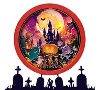 Aimants pour Réfrigérateur Aimant Vintage Halloween Garage | Décalcomanie Festive Autocollant Souvenir pour Planificateurs Cuisine Fête Organisation Maison Listes de Courses et Fête