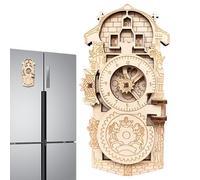 Aimants pour réfrigérateur horloge astronomique - Aimants décoratifs pour voiture | Souvenir de voyage décoratif pour cuisine, maison, appartement, bureau, garde-mémoire, photographie, amateurs