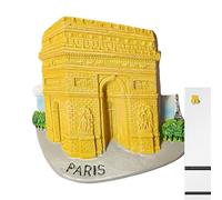 Aimants puissants pour réfrigérateur France - Décoratif 3D, Arc De, Château de Versailles Réfrigérateur Autocollant Magnétique Décoration de la Maison | Multi-usage Extérieur Intérieur Utility