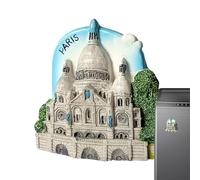 Aimants puissants pour réfrigérateur France, Paris Aimants décoratifs pour réfrigérateur - Aimants décoratifs pour réfrigérateur, résine Arc De Triomphe, Aimants de casind, autocollants magnétiques