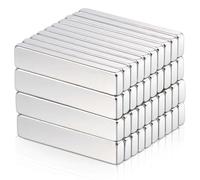 Aimants rectangulaires puissants, Aimant néodyme 20 mm x 4 mm x 2 mm, 40 Petits aimants pour Tableau magnétique, aimants à Forte Tenue, kit d'aimants Extra puissants pour Tableau Blanc